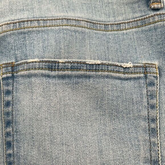 Tu es mon Tresor Blue Mid Rise Flare Leg Slim Fit Denim Amethyst Jeans Size 28 - Picture 7 of 9